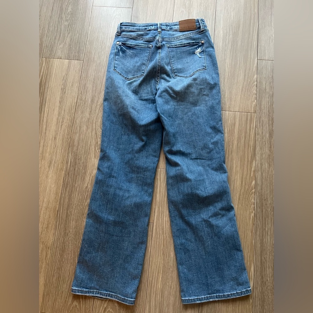 Judy Blue Distressed Straight Leg Jeans Size 11 | 30 - Picture 5 of 5